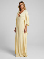 Soleia Chiffon Batwing Kaftan on model