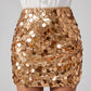 Stellina Sequin Mini Skirt on model