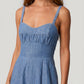 Tamara Chambray Jumpsuit on model