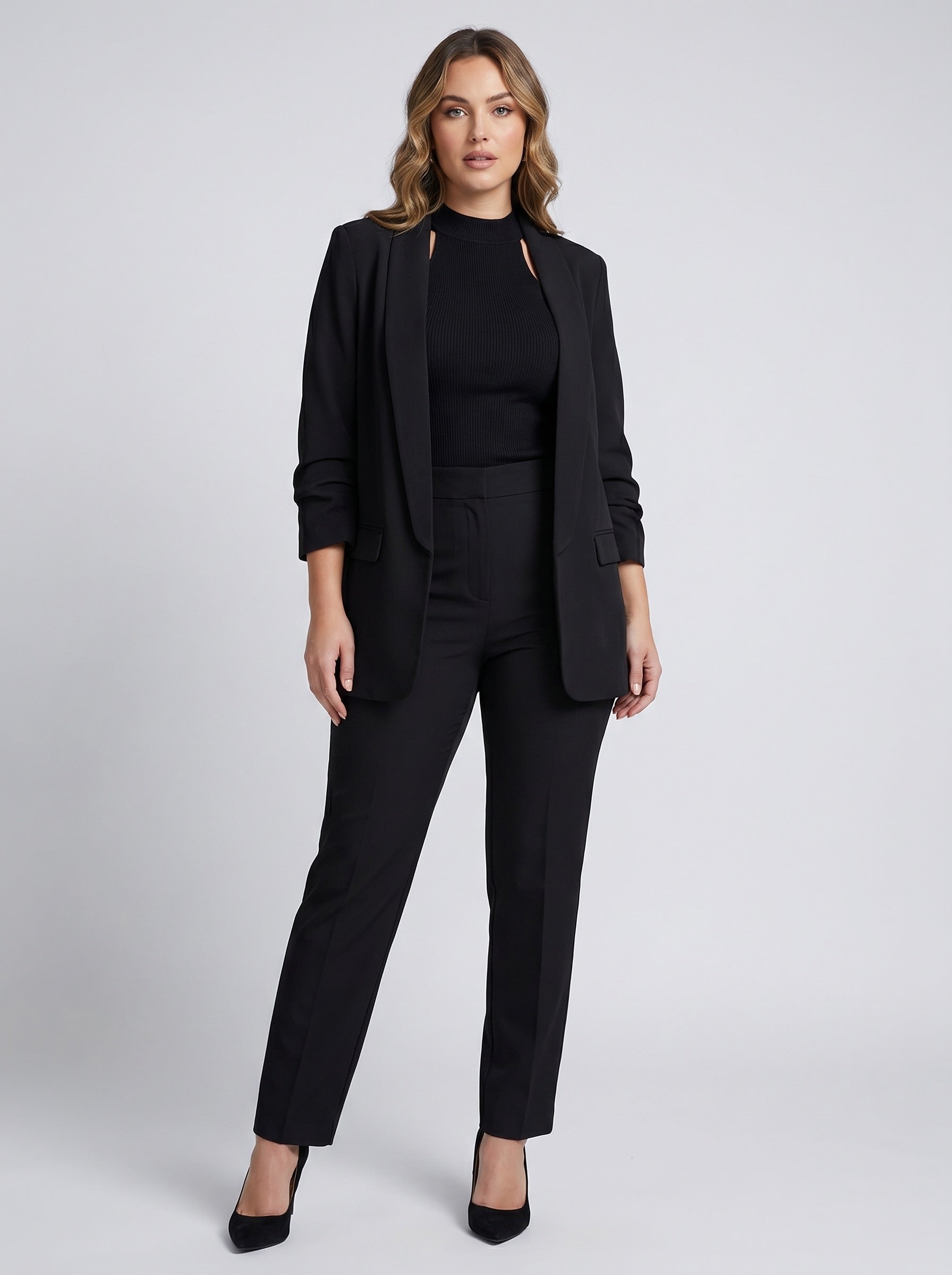Valentina Relaxed Blazer on model