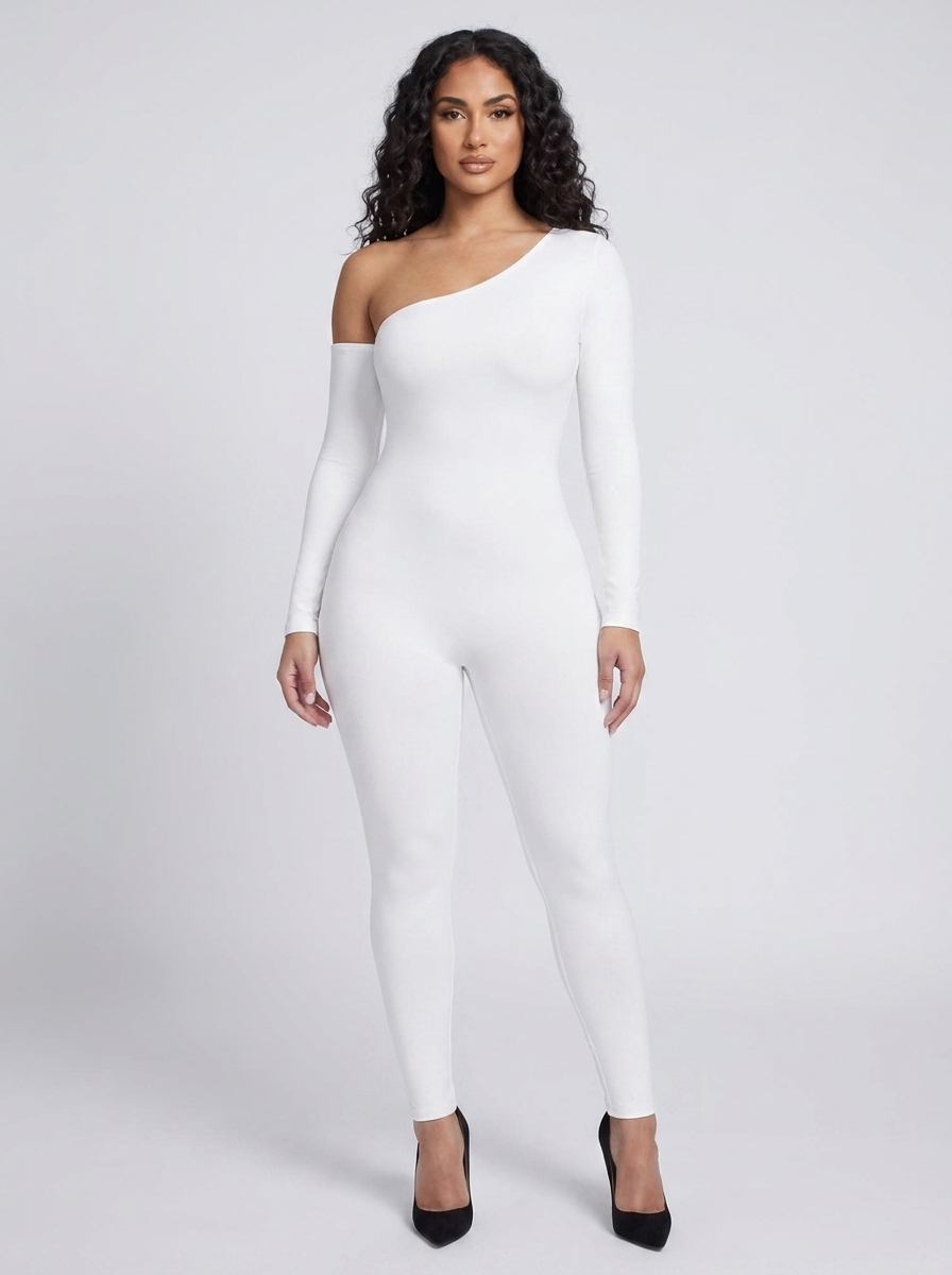 Valentina One-Shoulder Jumpsuit — Oli Amore