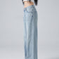 Vera Low-Rise Wide-Leg Jean on model