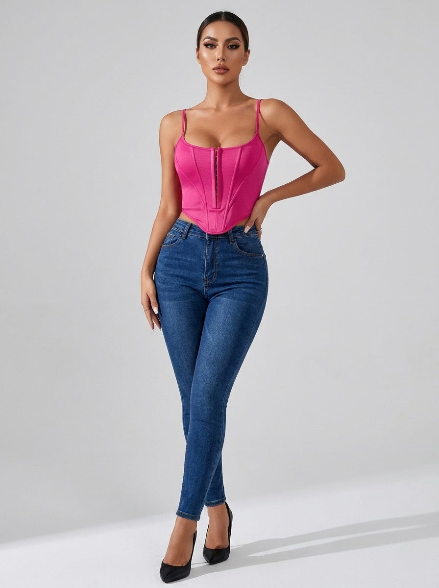 Violante Corset Camisole Top on model