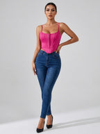 Violante Corset Camisole Top on model