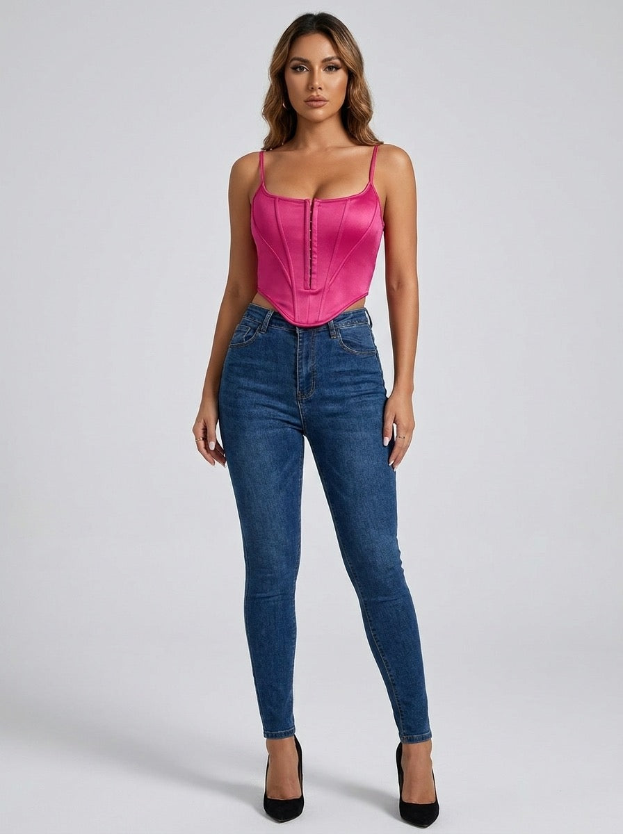 Violante Corset Camisole Top on model