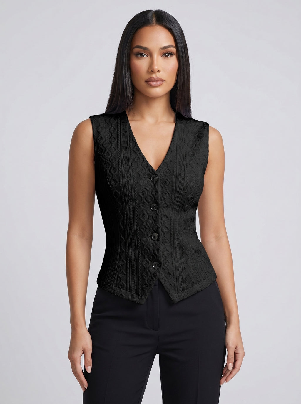 Vittoria Tailored Waistcoat on model