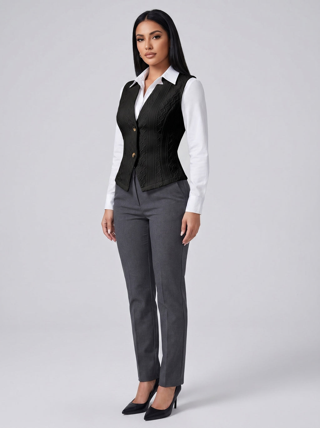 Vittoria Tailored Waistcoat on model