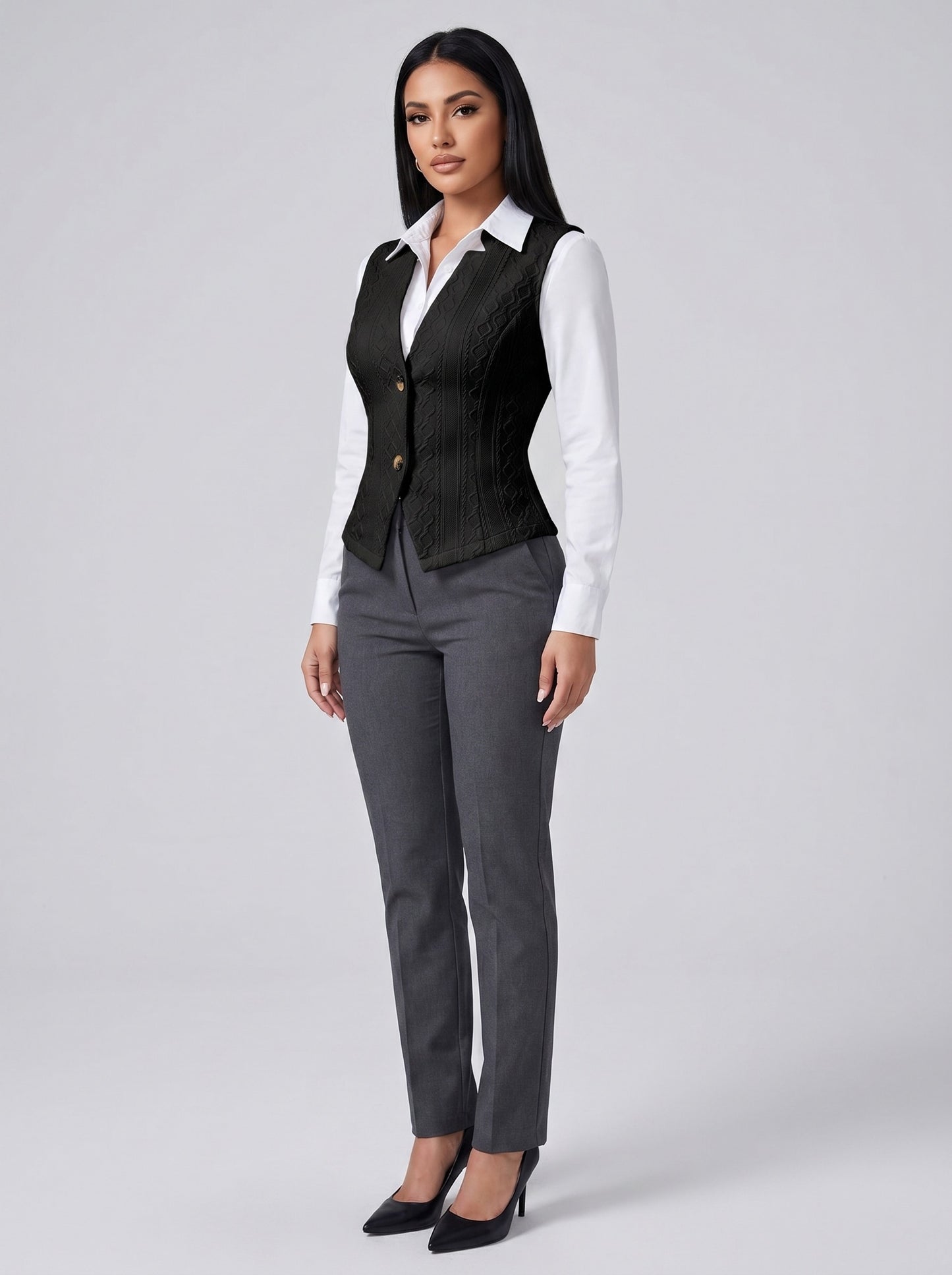 Vittoria Tailored Waistcoat on model