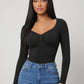 Viviana Long Sleeve Bodysuit on model
