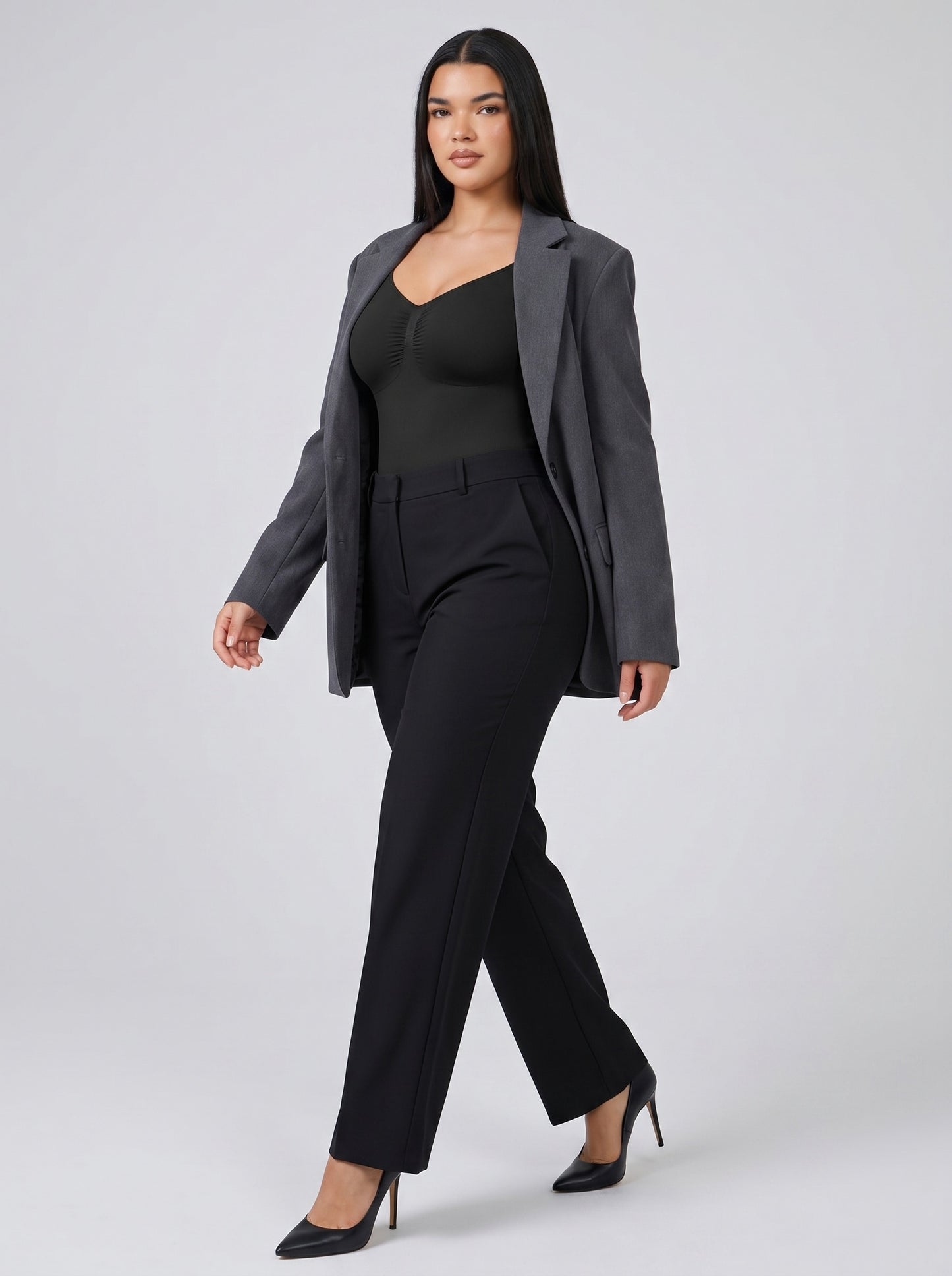 Viviana Long Sleeve Bodysuit on model