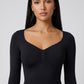 Viviana Long Sleeve Bodysuit on model