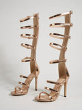 Wally Strappy Gladiator Heeled Sandals on model