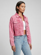 Wanda Washed Denim Jacket on model
